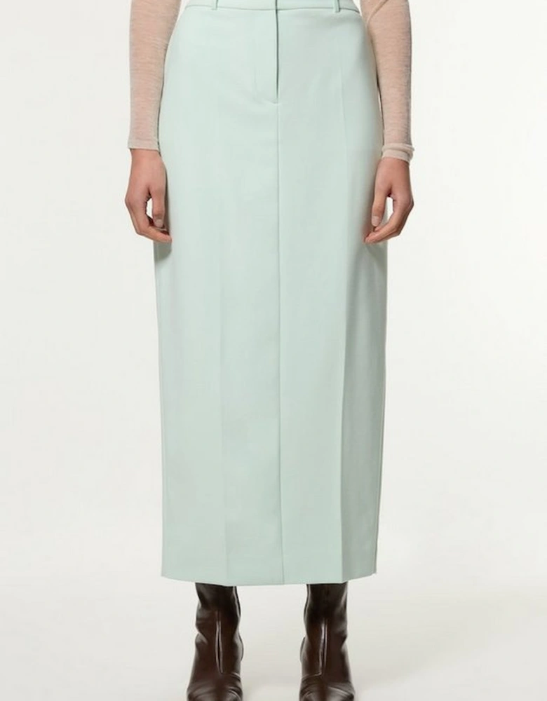 Compact Stretch Essential Tailored Maxi Skirt