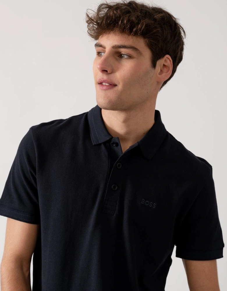 BOSS Green Paddy Mens Cotton-Piqué Polo Shirt with Contrast Logo