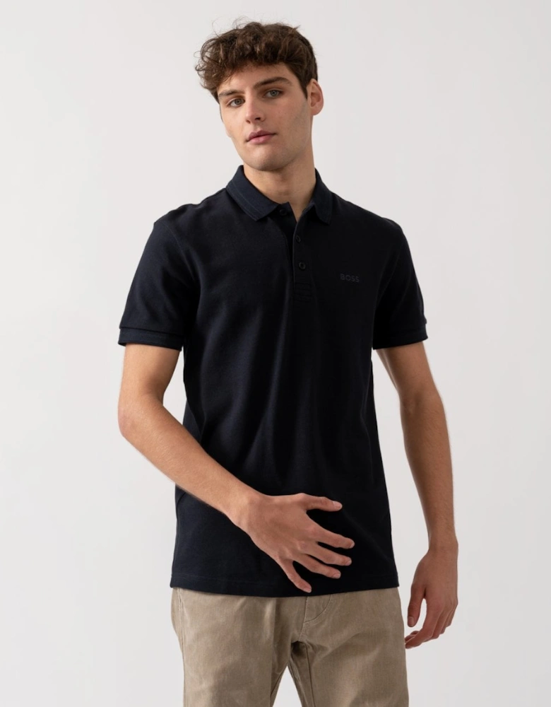 BOSS Green Paddy Mens Cotton-Piqué Polo Shirt with Contrast Logo