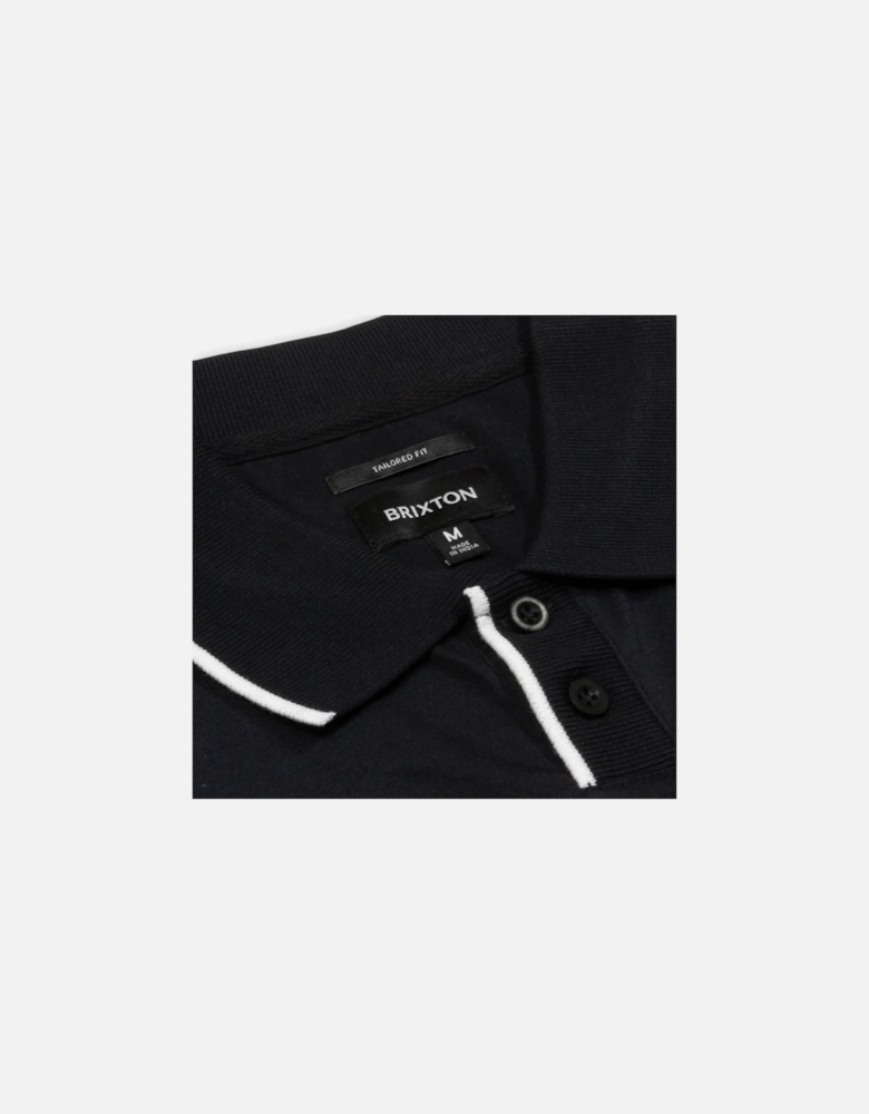 Mod Flex Polo Shirt - Black/White