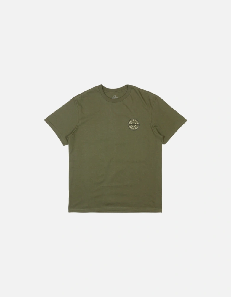 Crest II T-Shirt - Ivy Green/Sand/Navy