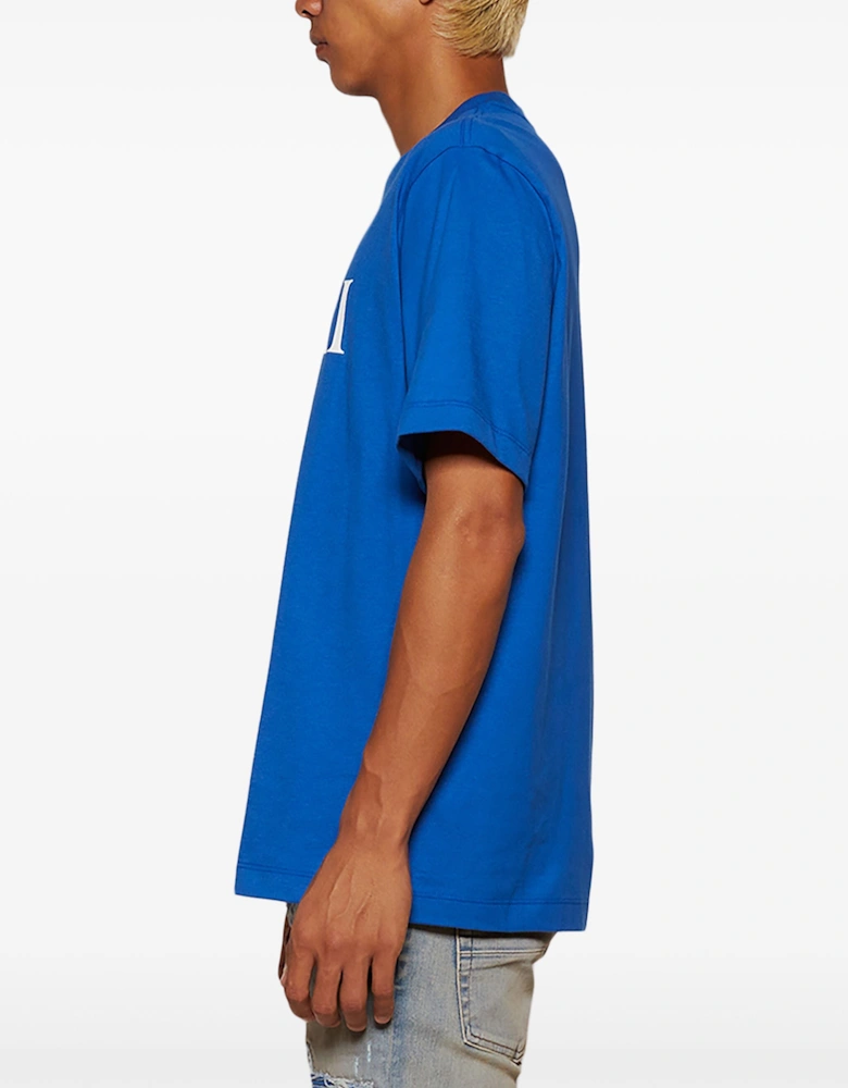 Core Logo Printed T-Shirt in Blue