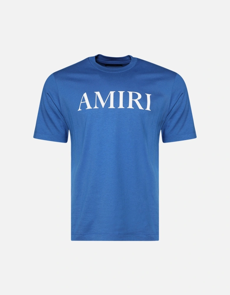 Core Logo Printed T-Shirt in Blue