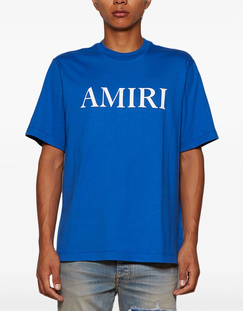 Core Logo Printed T-Shirt in Blue