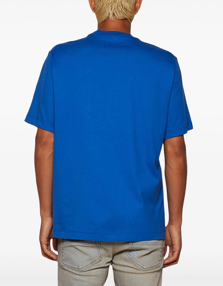 Core Logo Printed T-Shirt in Blue