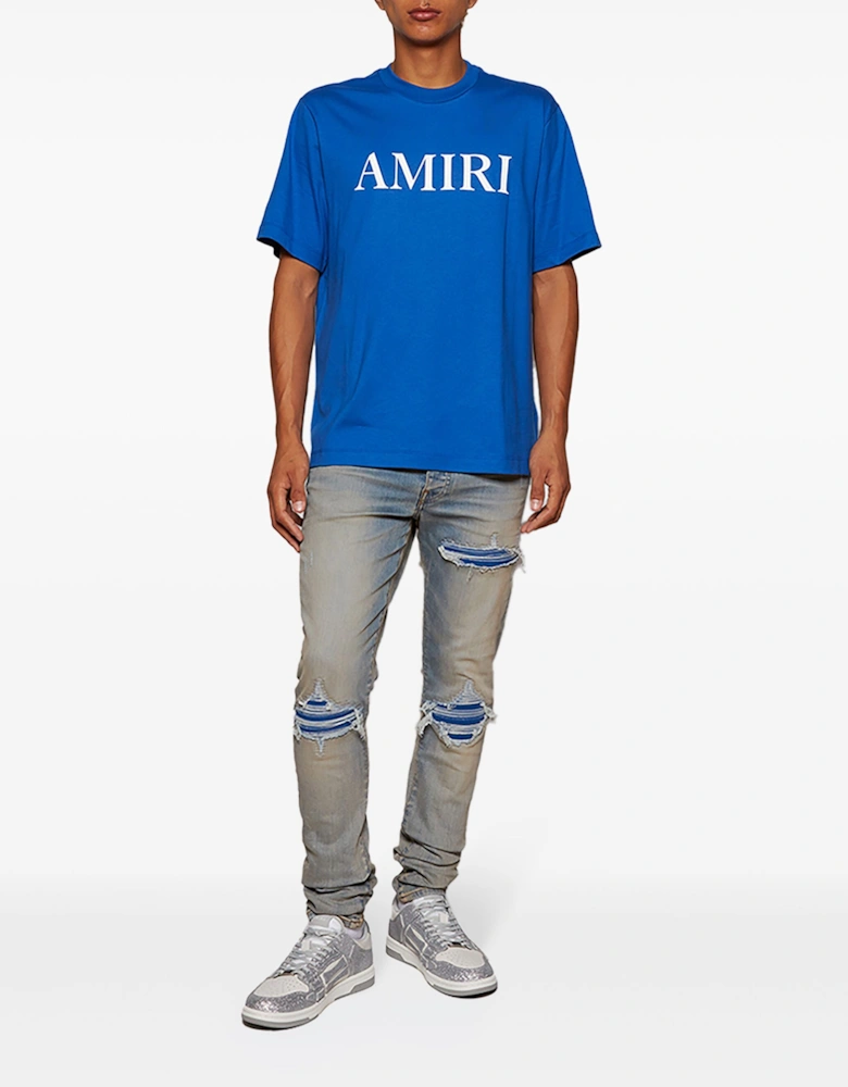 Core Logo Printed T-Shirt in Blue