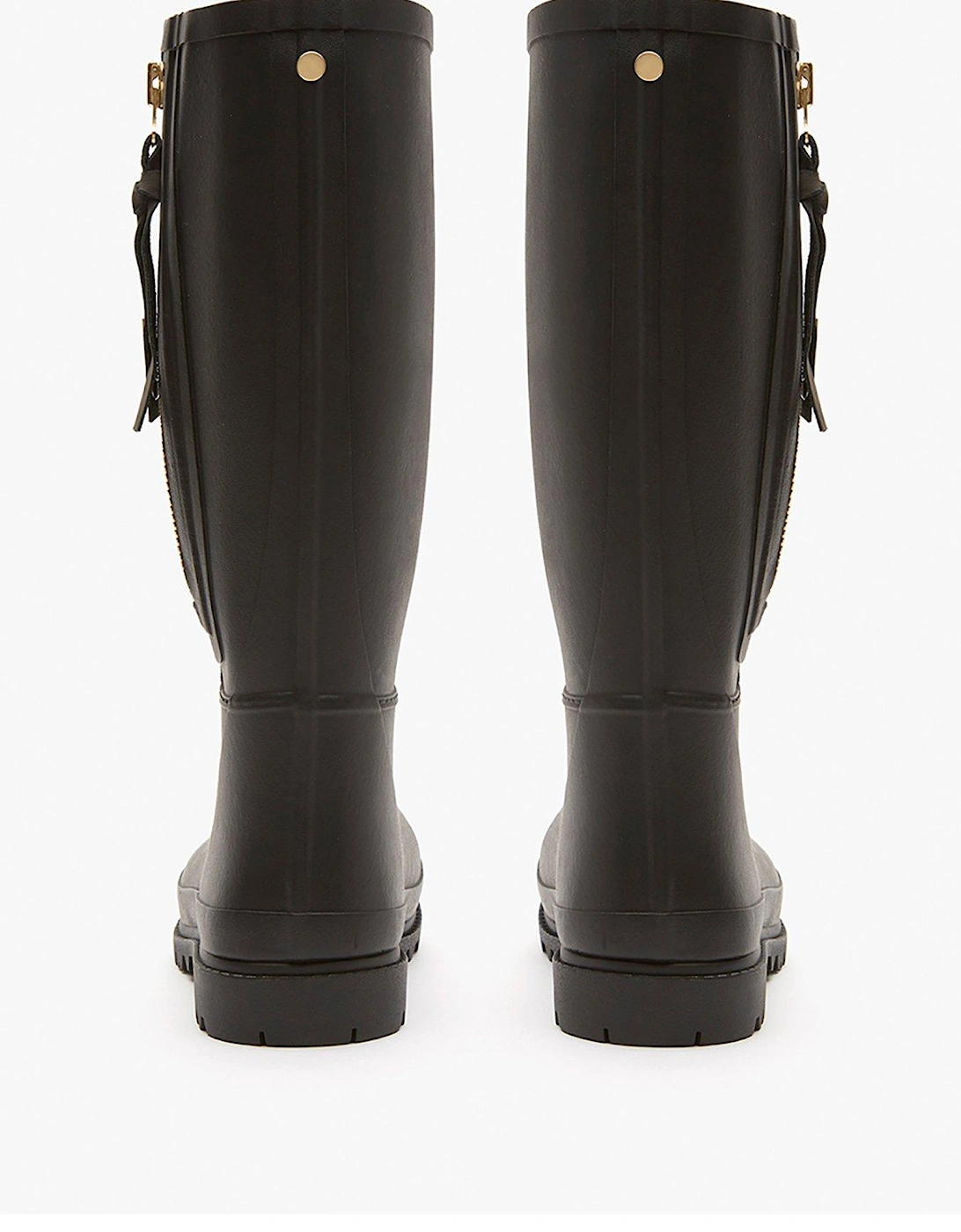 April Zip Detail Wellies - Black 