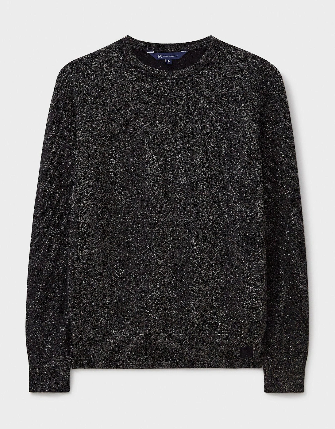 Lula Knitted Crewneck Jumper - Black