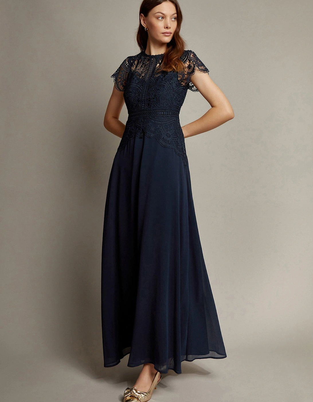 Monica Maxi Dress - Navy, 2 of 1