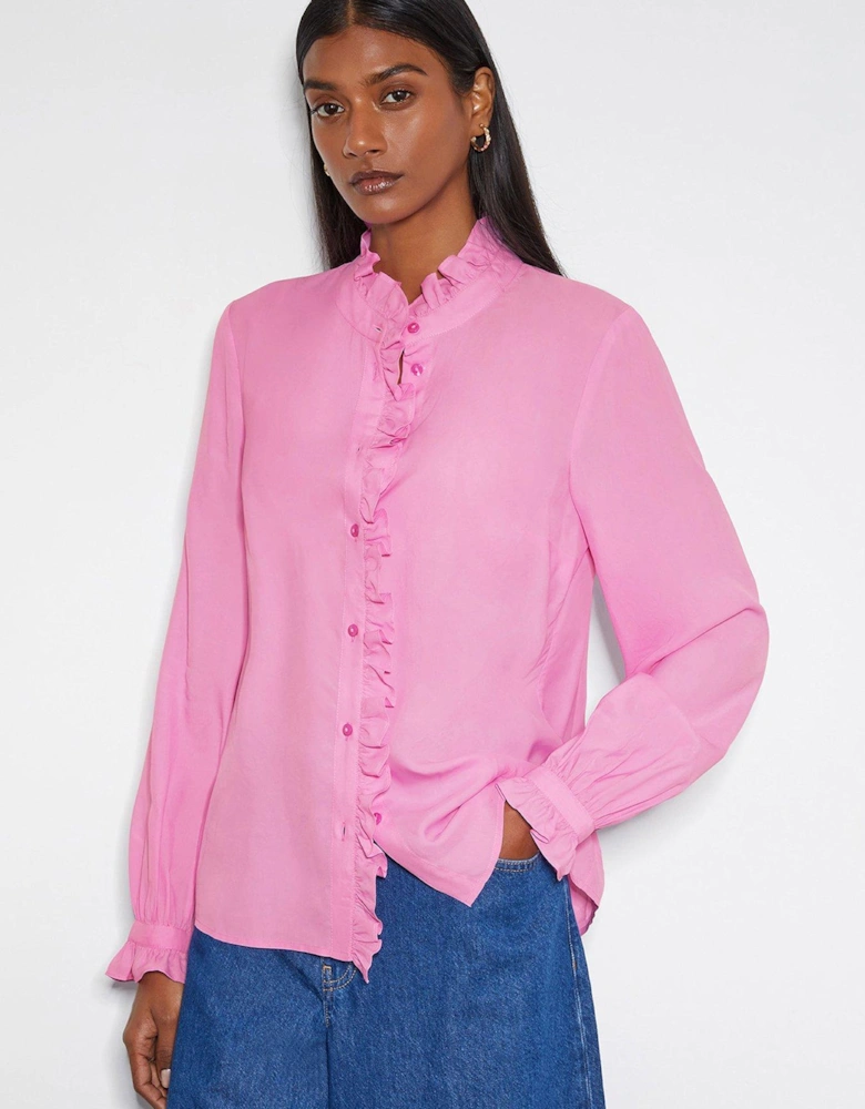 Cecily Ruffle Blouse - Pink