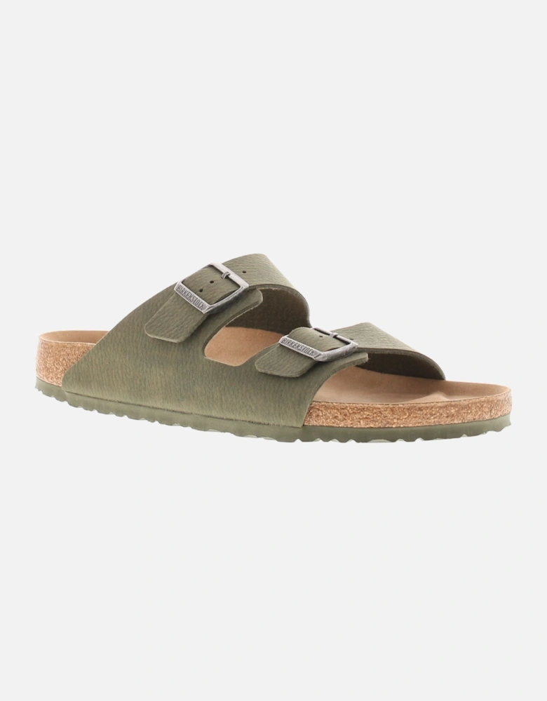 Birkenstock Womens Flat Sandals Arizona Slip On desert dust thyme UK Size