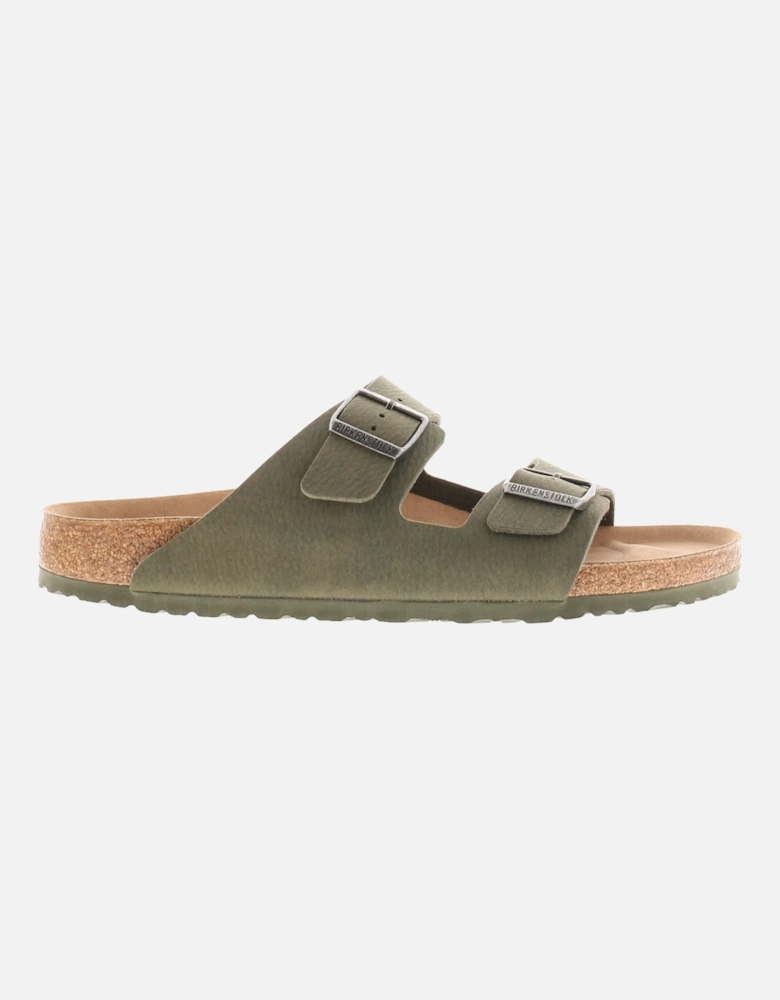 Birkenstock Womens Flat Sandals Arizona Slip On desert dust thyme UK Size