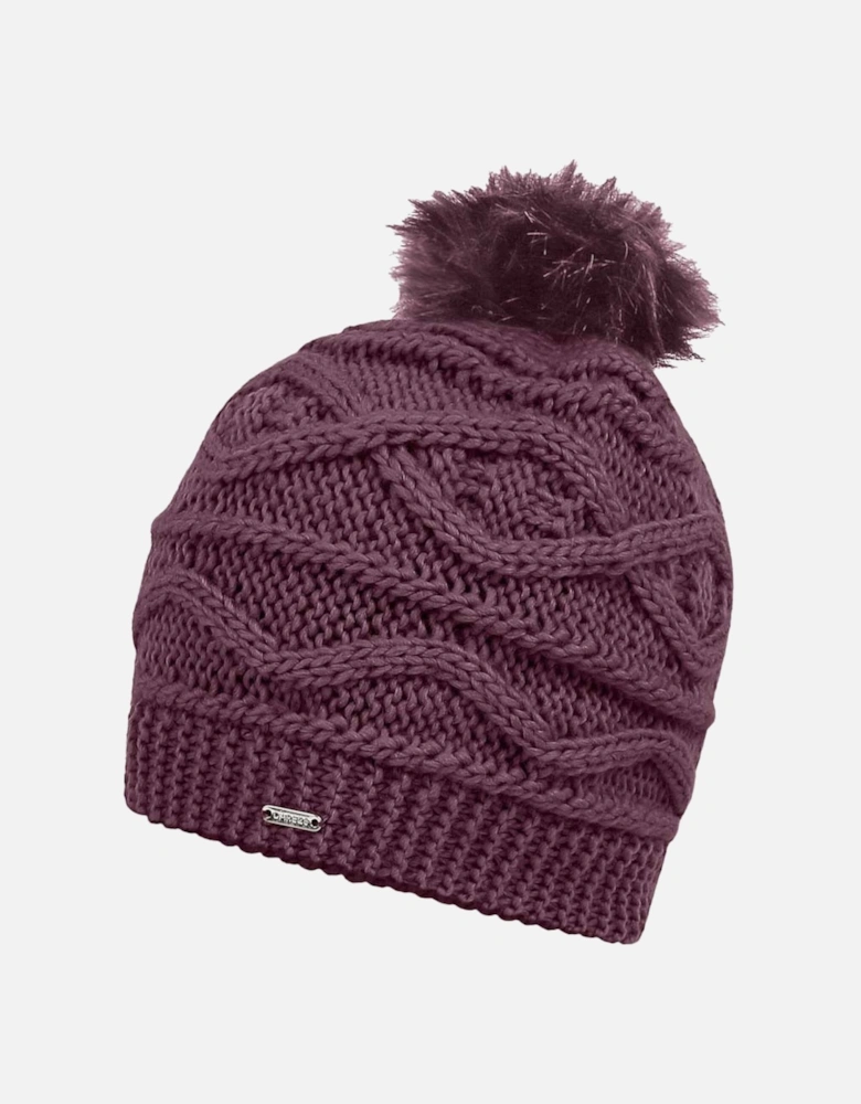 Womens Remind II Fleece Lined Pom Pom Beanie Hat