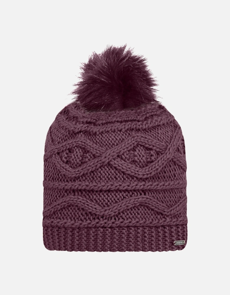 Womens Remind II Fleece Lined Pom Pom Beanie Hat