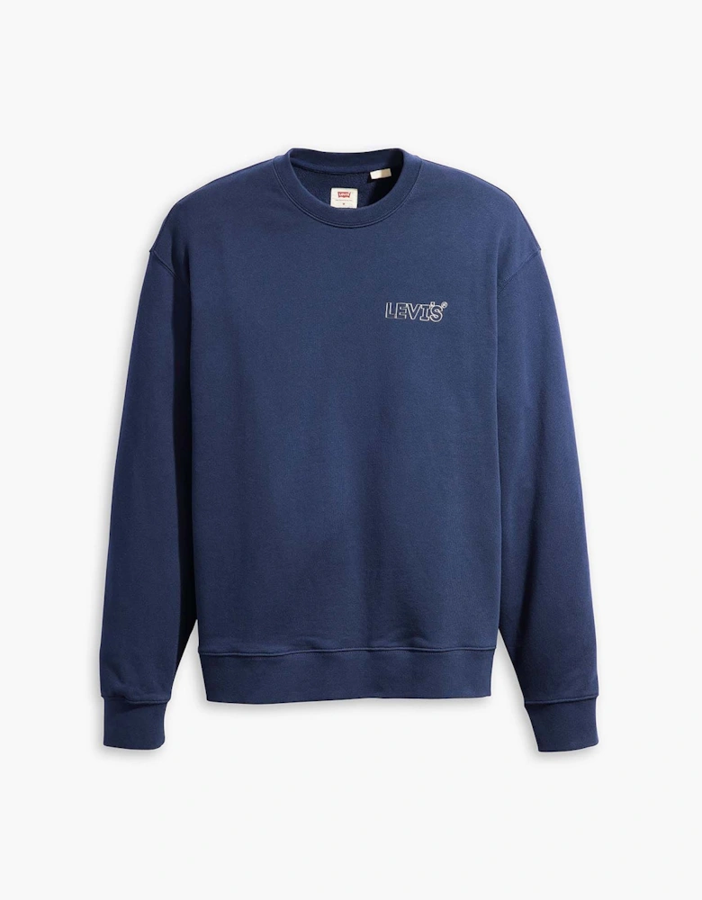 Relaxed Graphic Crew Neck Sweatshirt