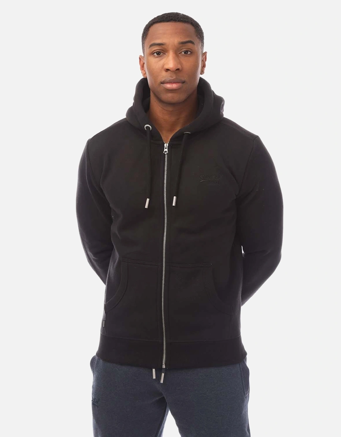 Vintage Logo Embroidered Zip Hoodie, 11 of 10