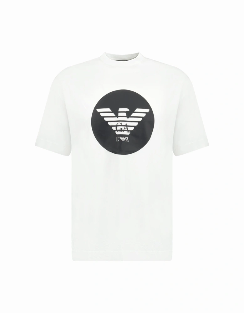 Eagle Logo Cotton T-Shirt White