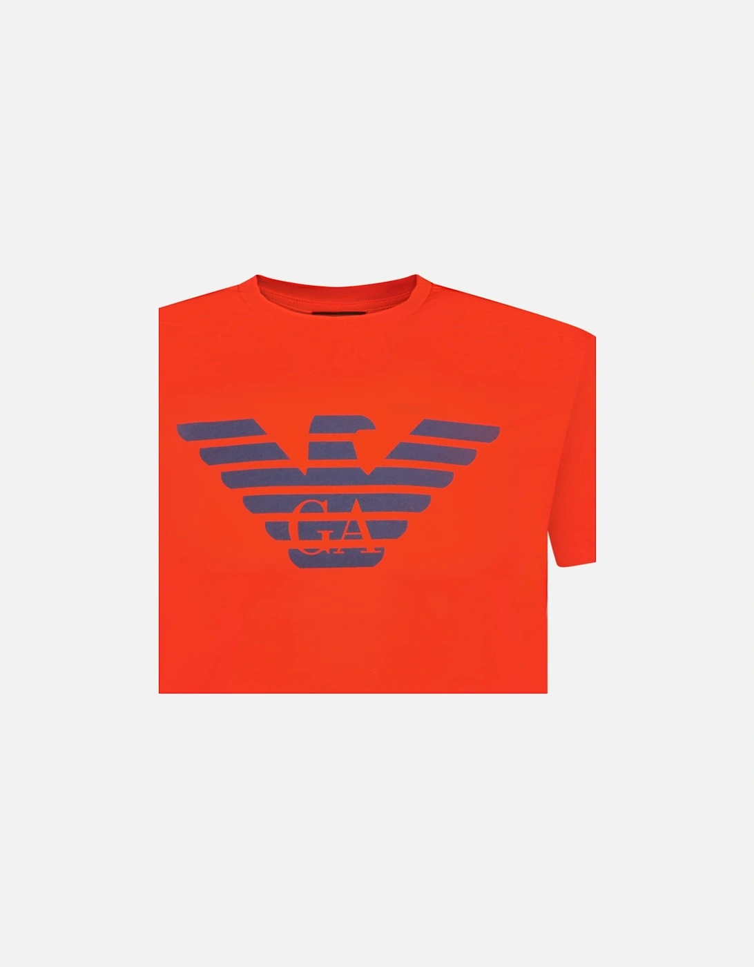 Eagle Logo Cotton T-Shirt Red