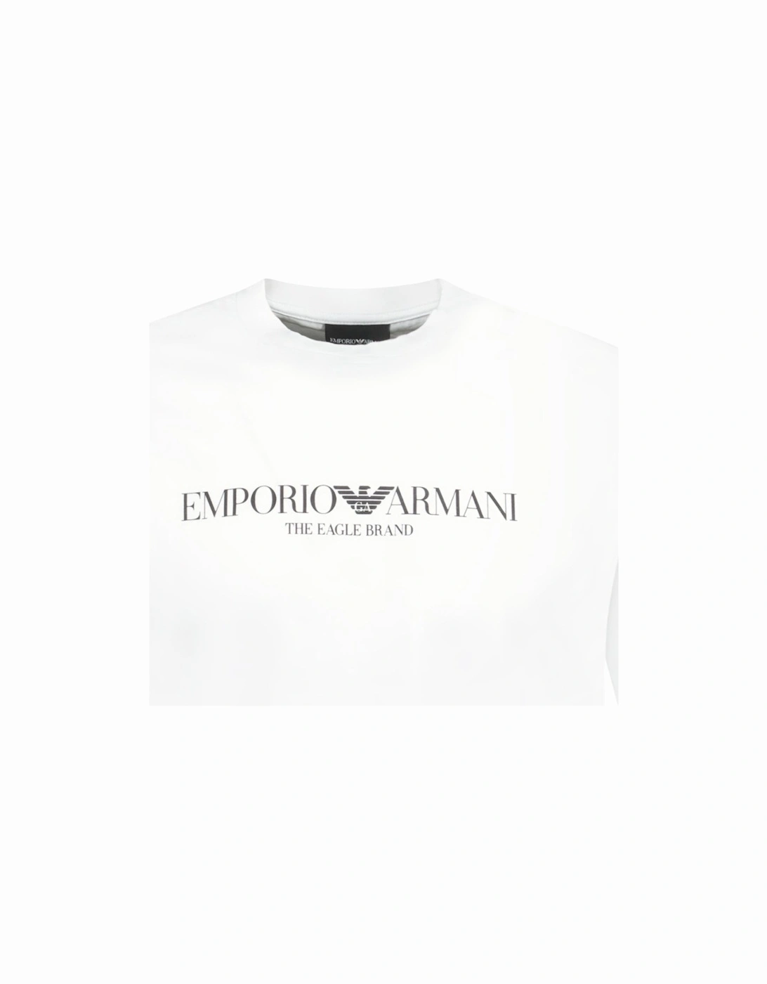 Logo Printed Cotton Jersey T-Shirt White