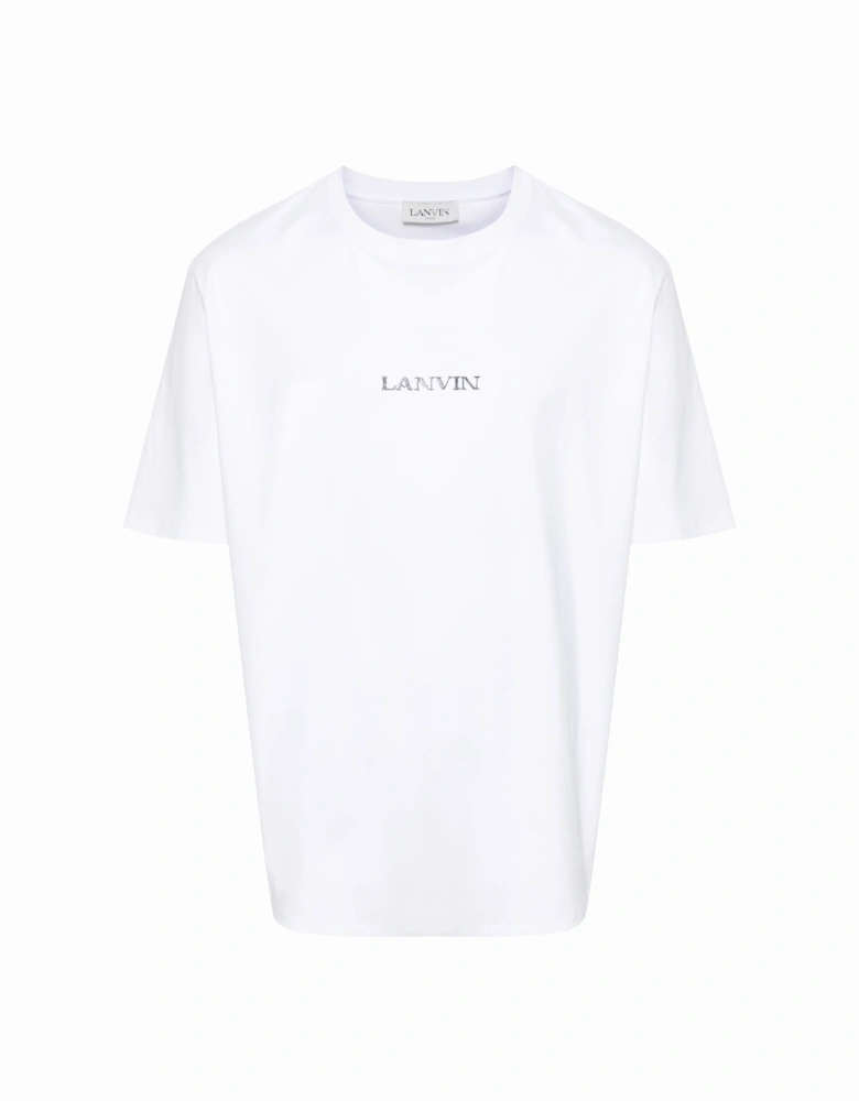 Embroidered Small Logo T-Shirt in White