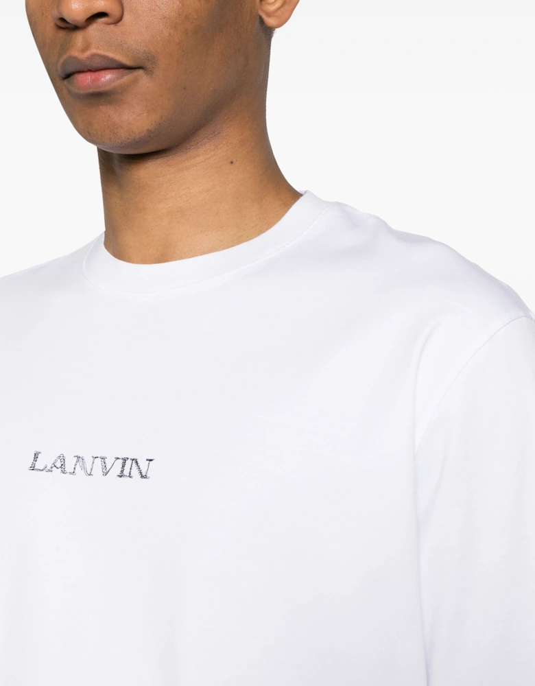 Embroidered Small Logo T-Shirt in White