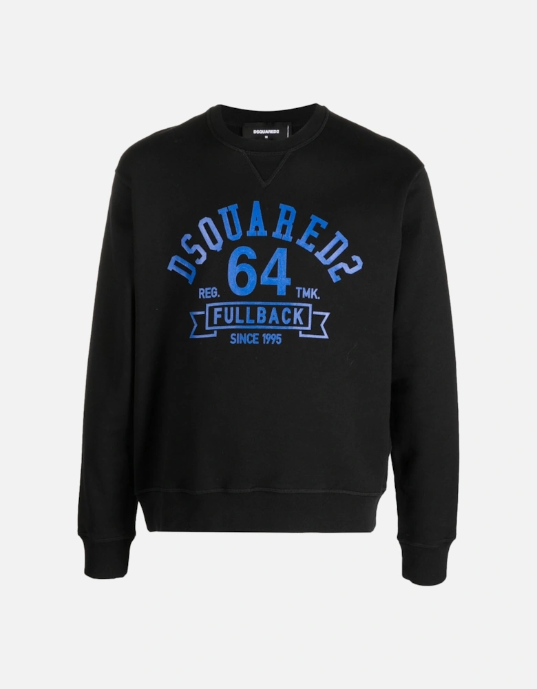 Fullback College Sweatshirt Black