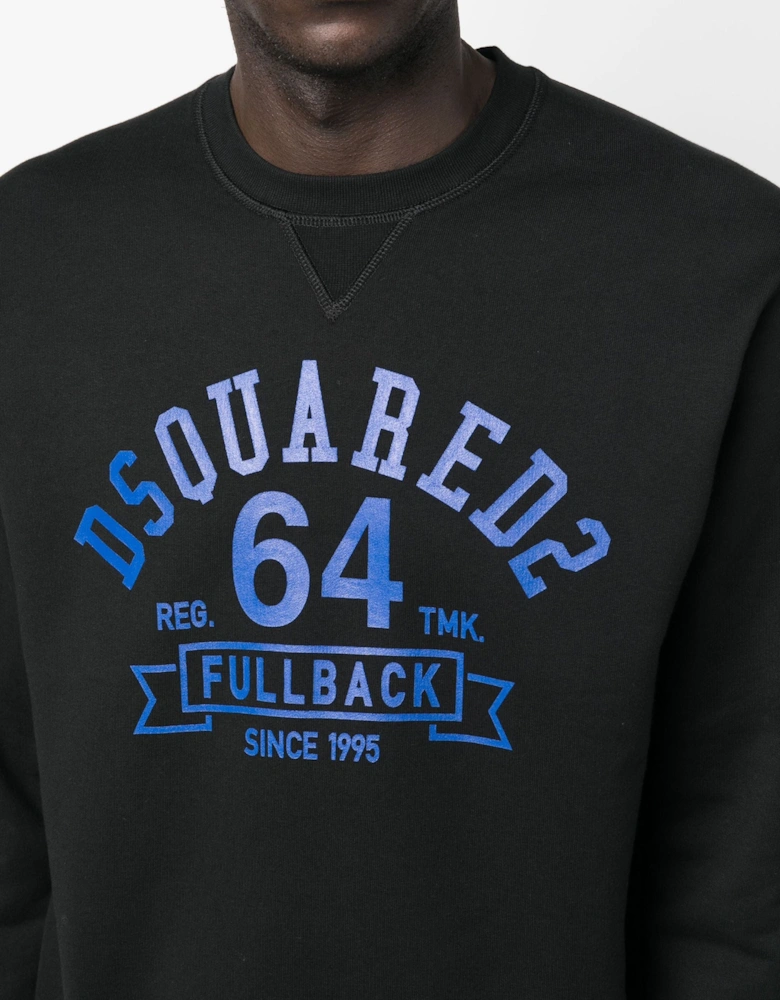 Fullback College Sweatshirt Black