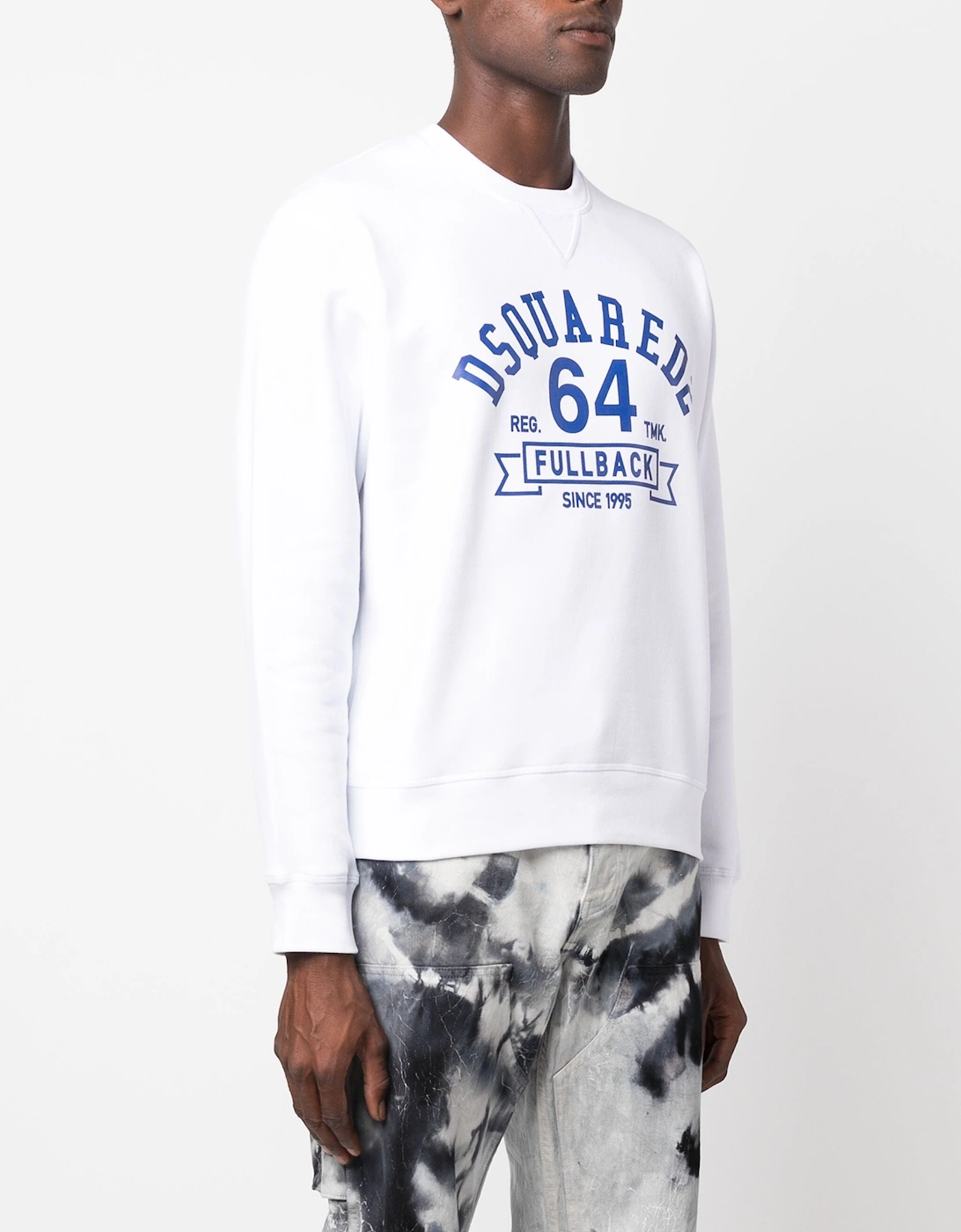 FullBack 64 Printed Logo Sweatshirt in White