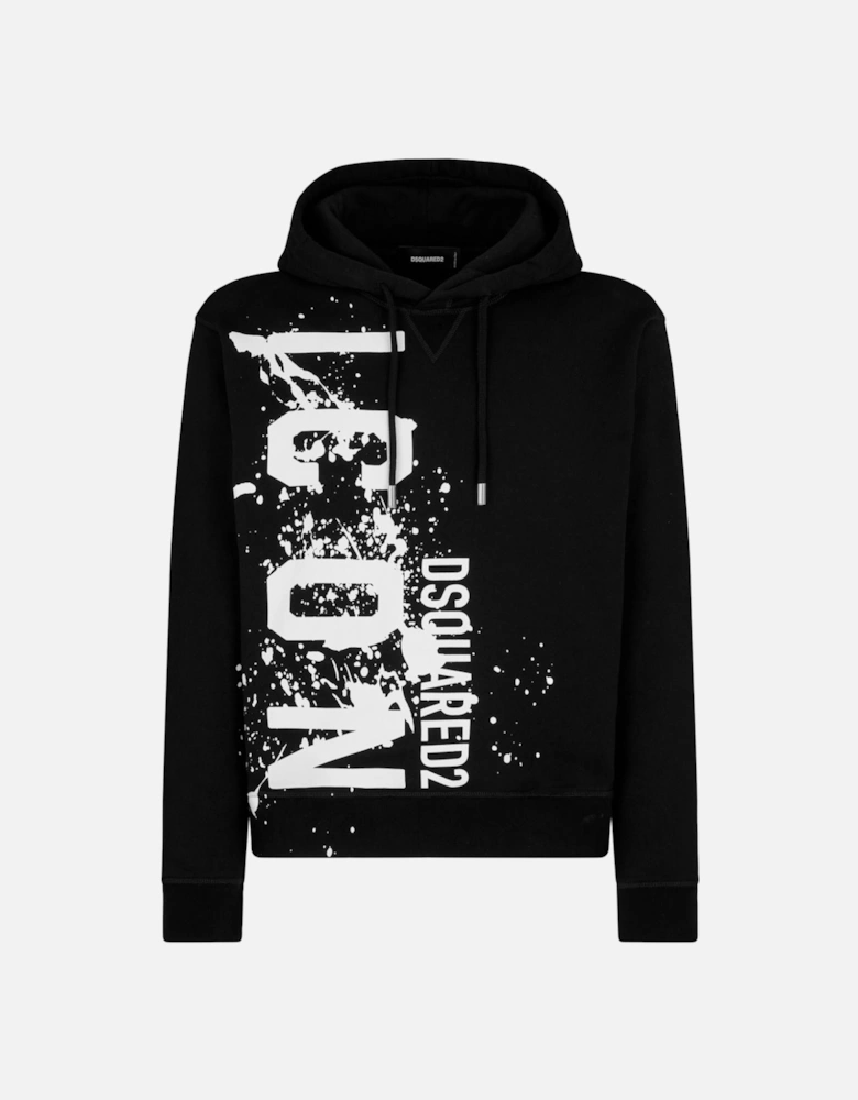 Icon Splash Logo Hoodie Black