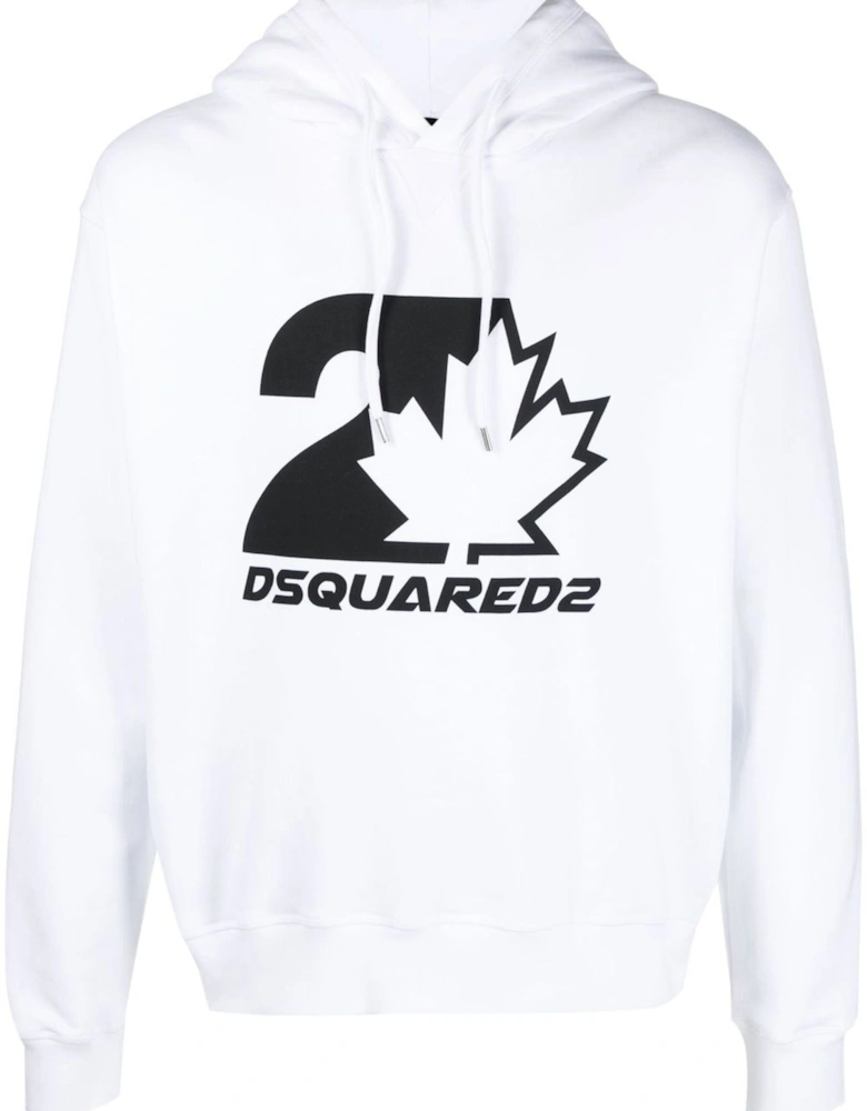 Cool Fit Maple Leaf Hoodie White