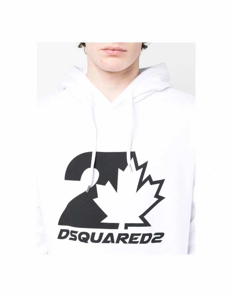 Cool Fit Maple Leaf Hoodie White