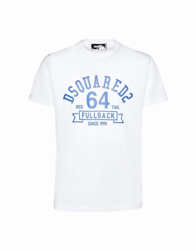 FullBack 64 Logo Printed T-Shirt in White