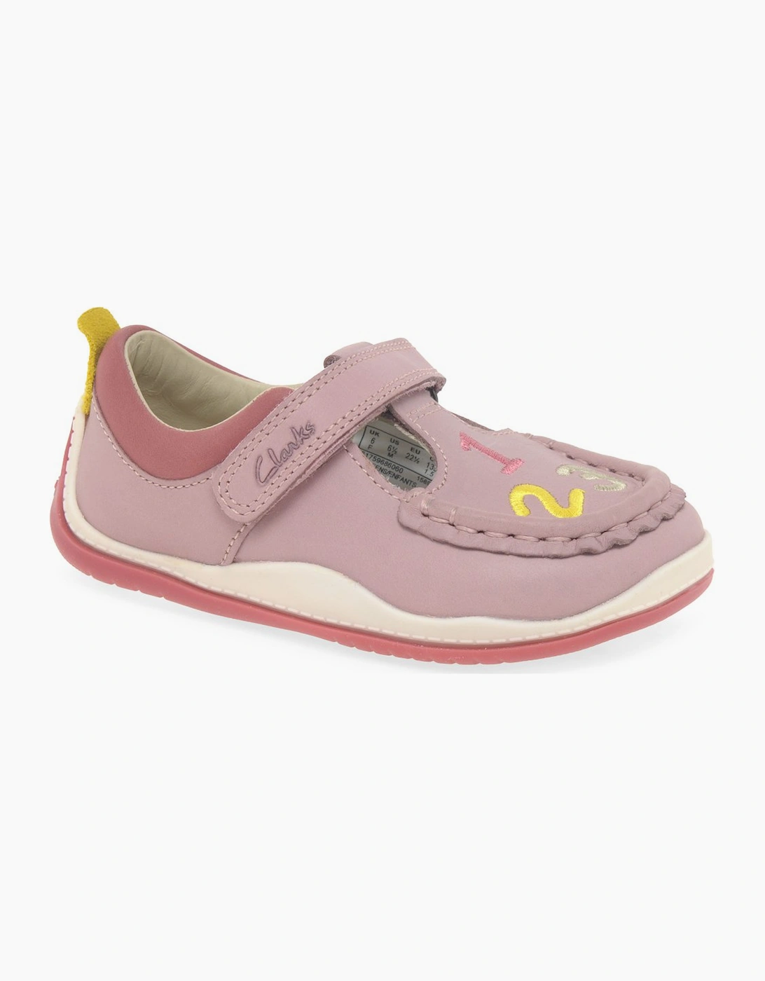 Clarks Clarks Girl's Noodleshine T Girls First Shoes - Pink