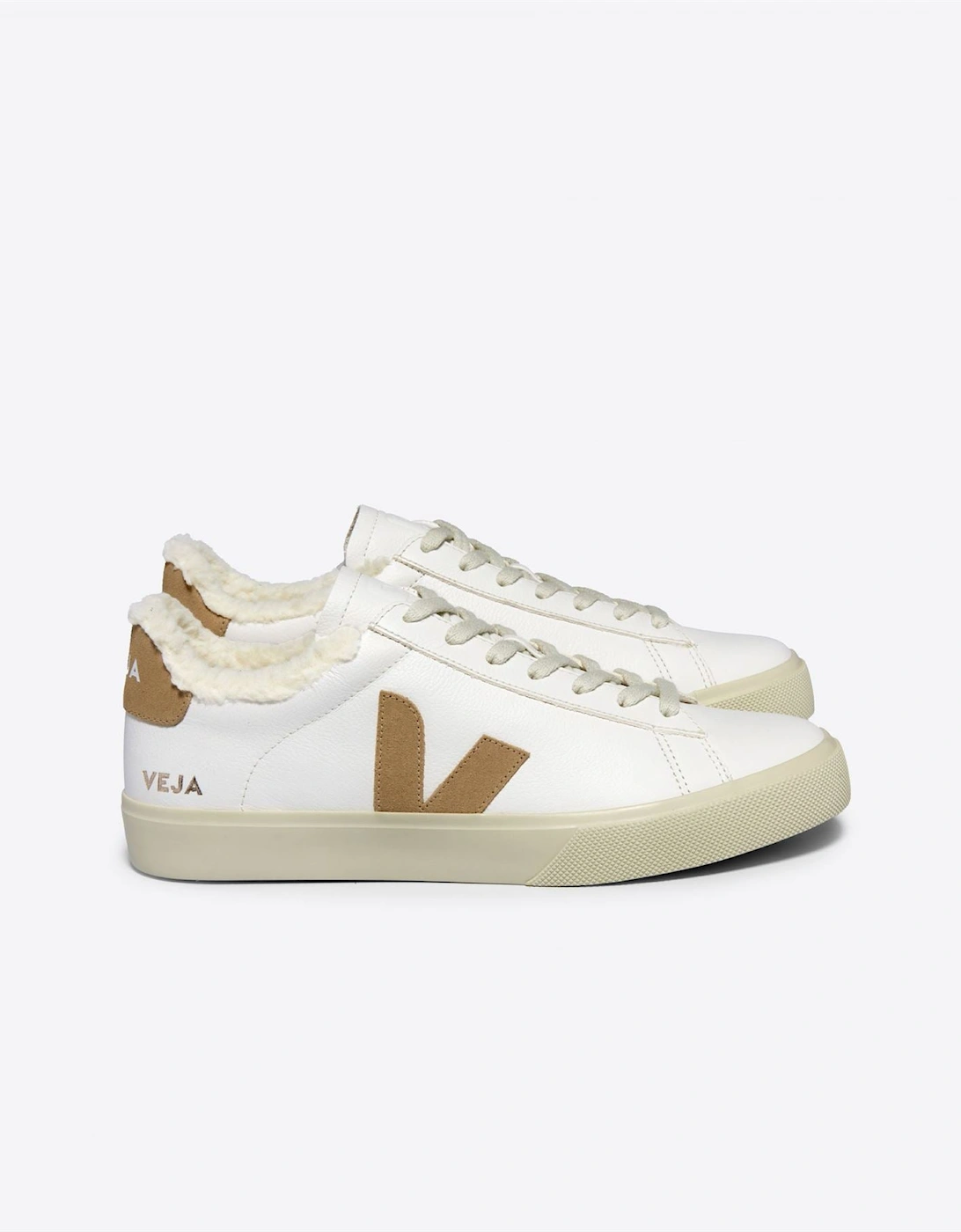 Campo Winter Leather Women's White/Tan Trainers