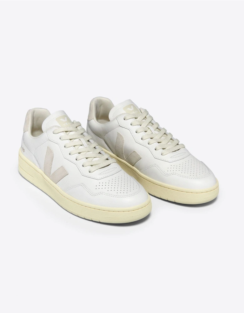 V-90 Leather Women's White/Natural Trainers