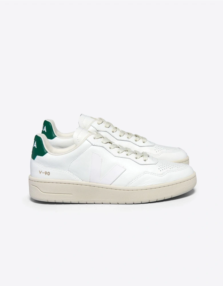 V-90 Leather Women's White/Golf Trainers