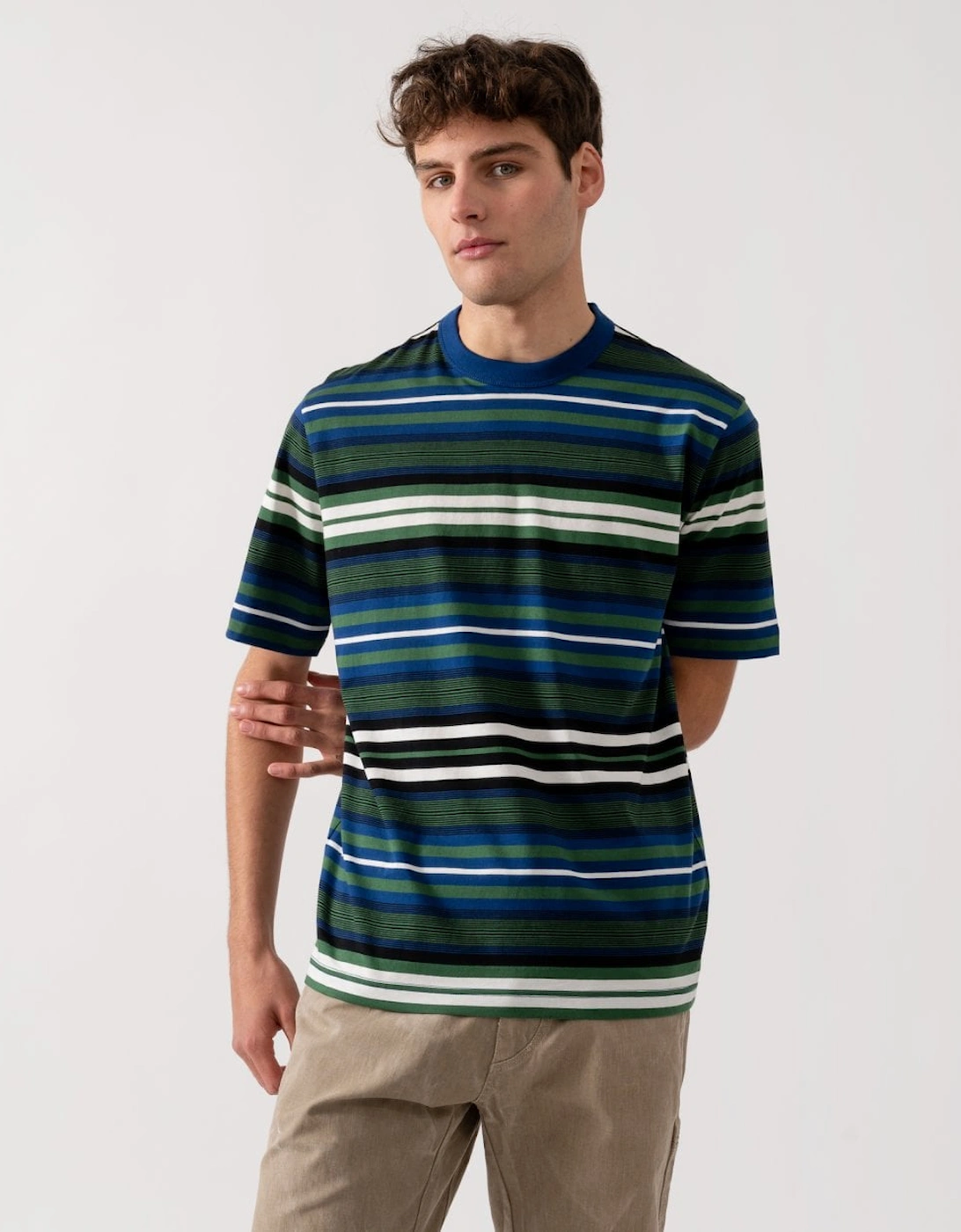 PS Mens Short Sleeve Multi Stripe T-Shirt, 5 of 4