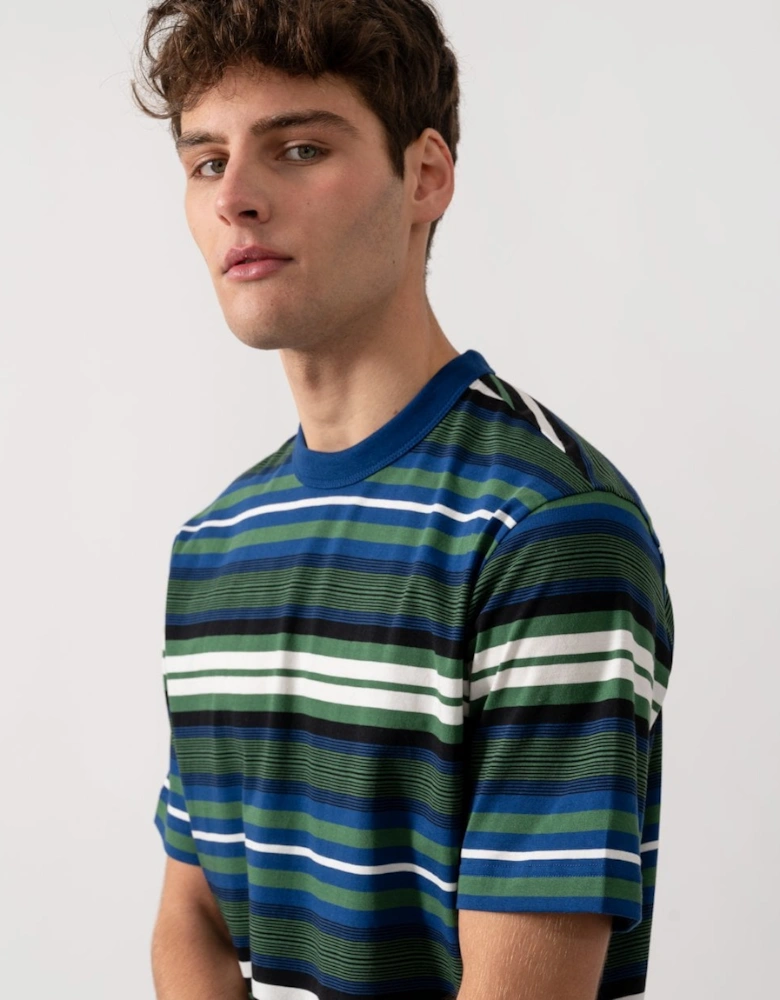 PS Mens Short Sleeve Multi Stripe T-Shirt