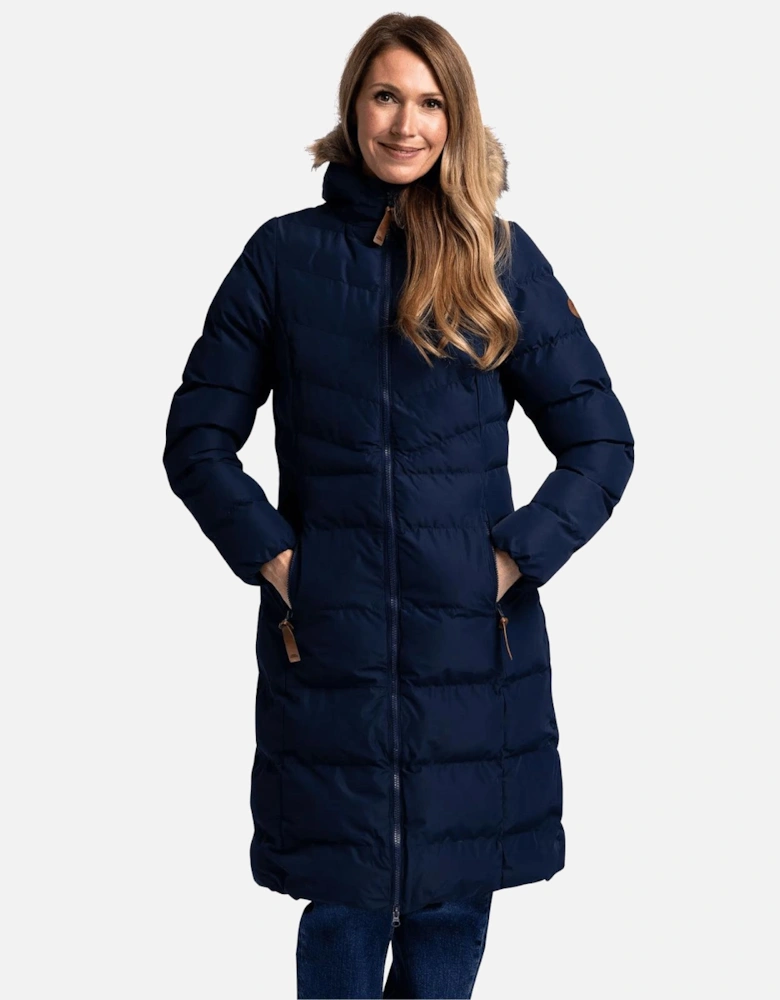 Womens Audrey Padded Waterproof Faux Fur Jacket