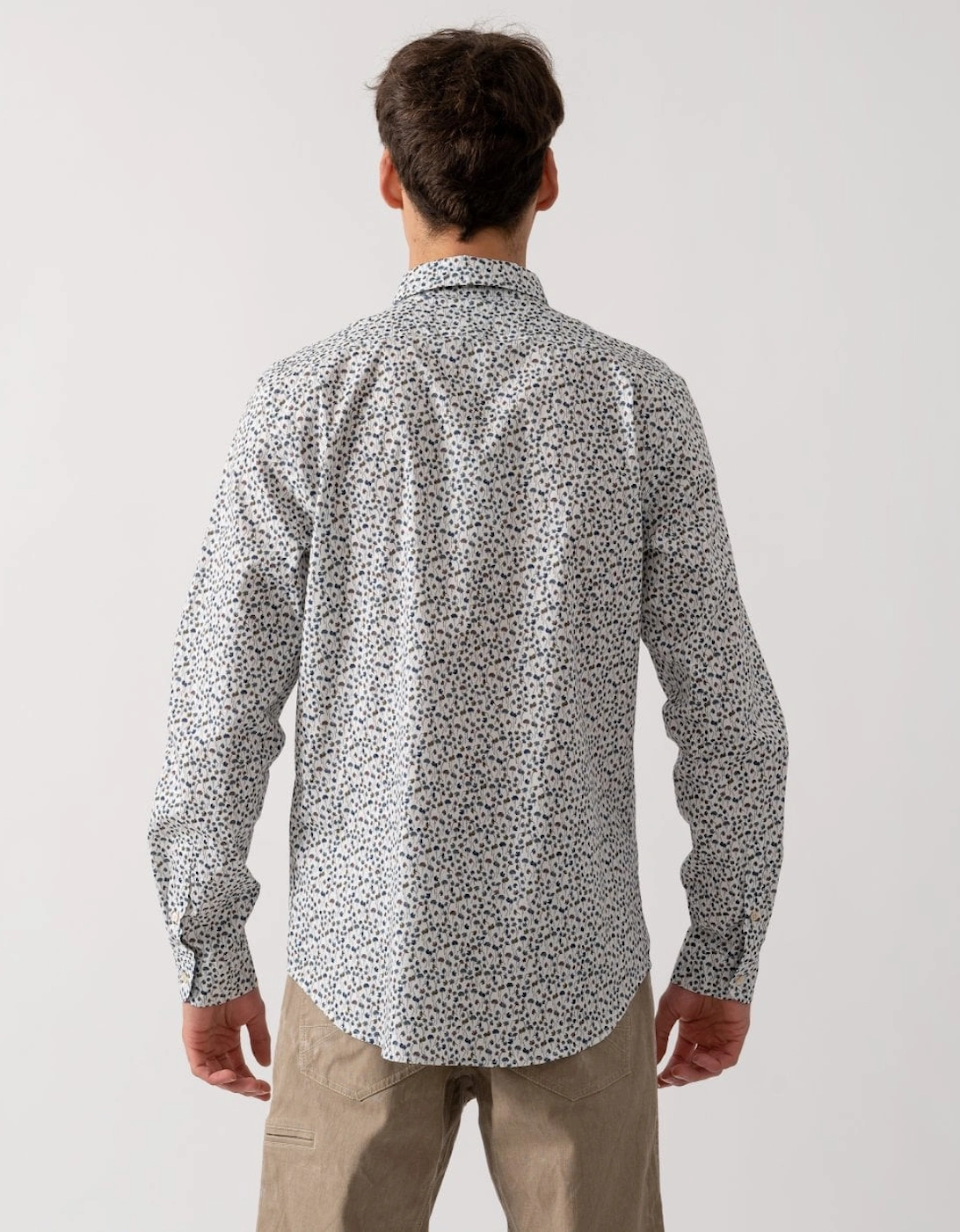 PS Mens Tailored Fit 'Oxalis Floral' Print Shirt