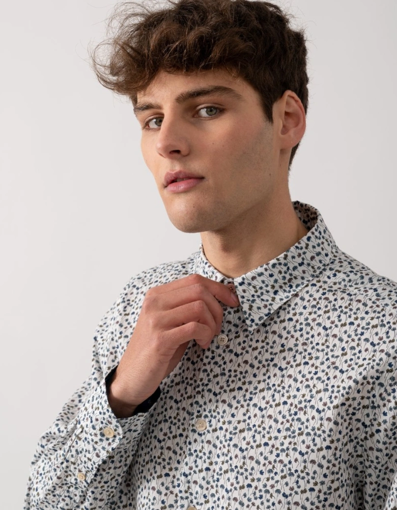 PS Mens Tailored Fit 'Oxalis Floral' Print Shirt