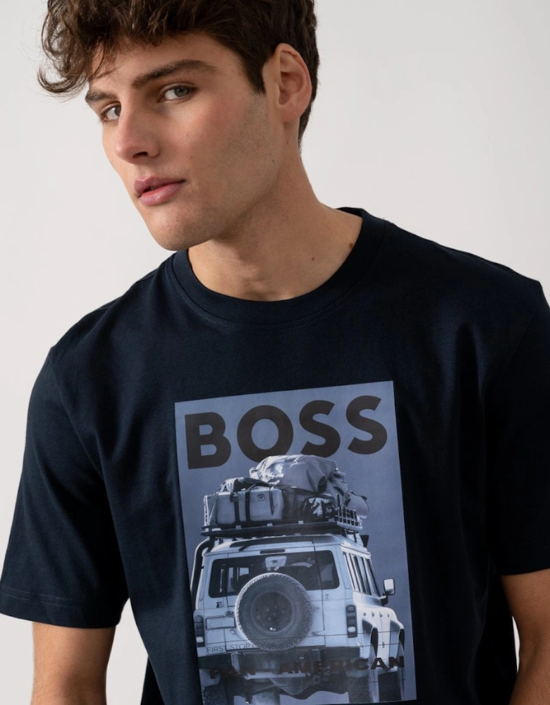 BOSS Orange Mextour Mens Graphic Print T-Shirt