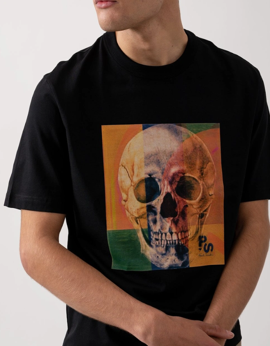 PS Mens Regular Fit Skull Square T-Shirt