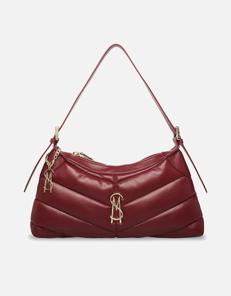 Home - Women's Bgal Quilted Shoulder Bag - Wine - - Women's Bgal Quilted Shoulder Bag - Wine