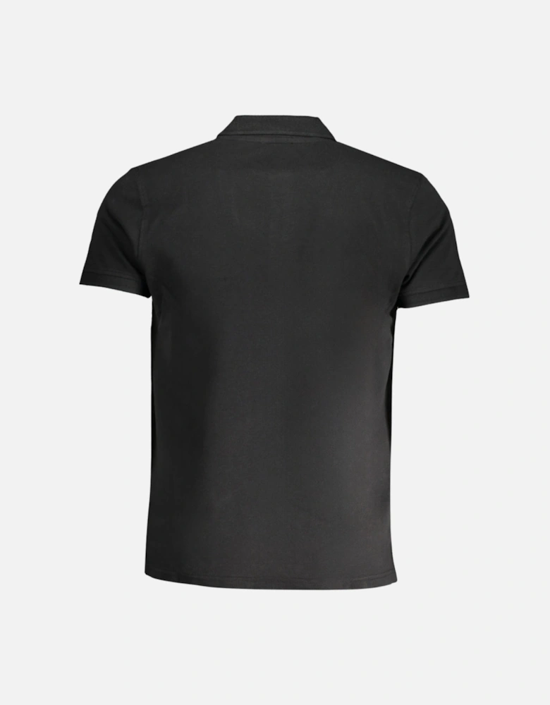 Cavalli Class Bold Logo Black Polo Shirt