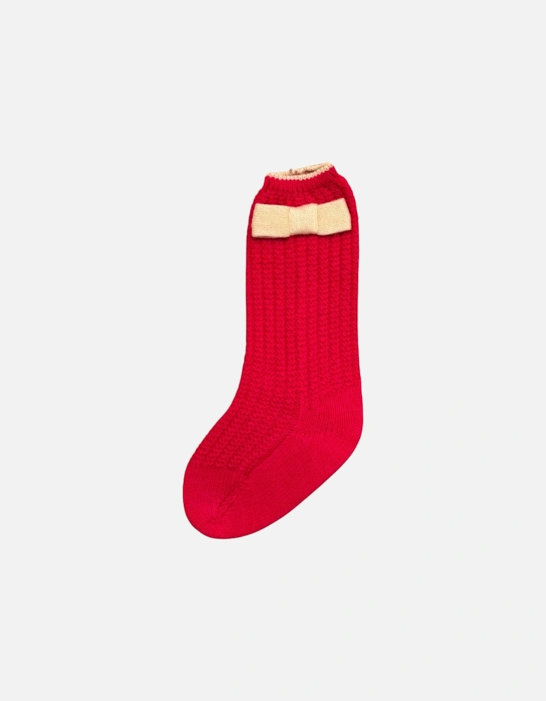 Red Knit Socks