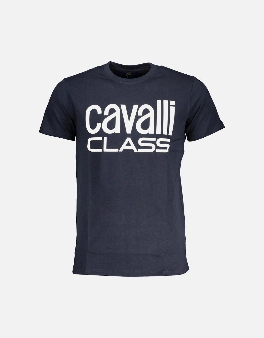 Cavalli Class Bold White Logo Navy Blue T-Shirt, 3 of 2