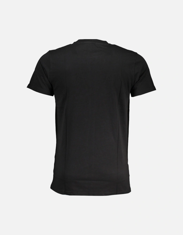 Cavalli Class Bold White Logo Black T-Shirt