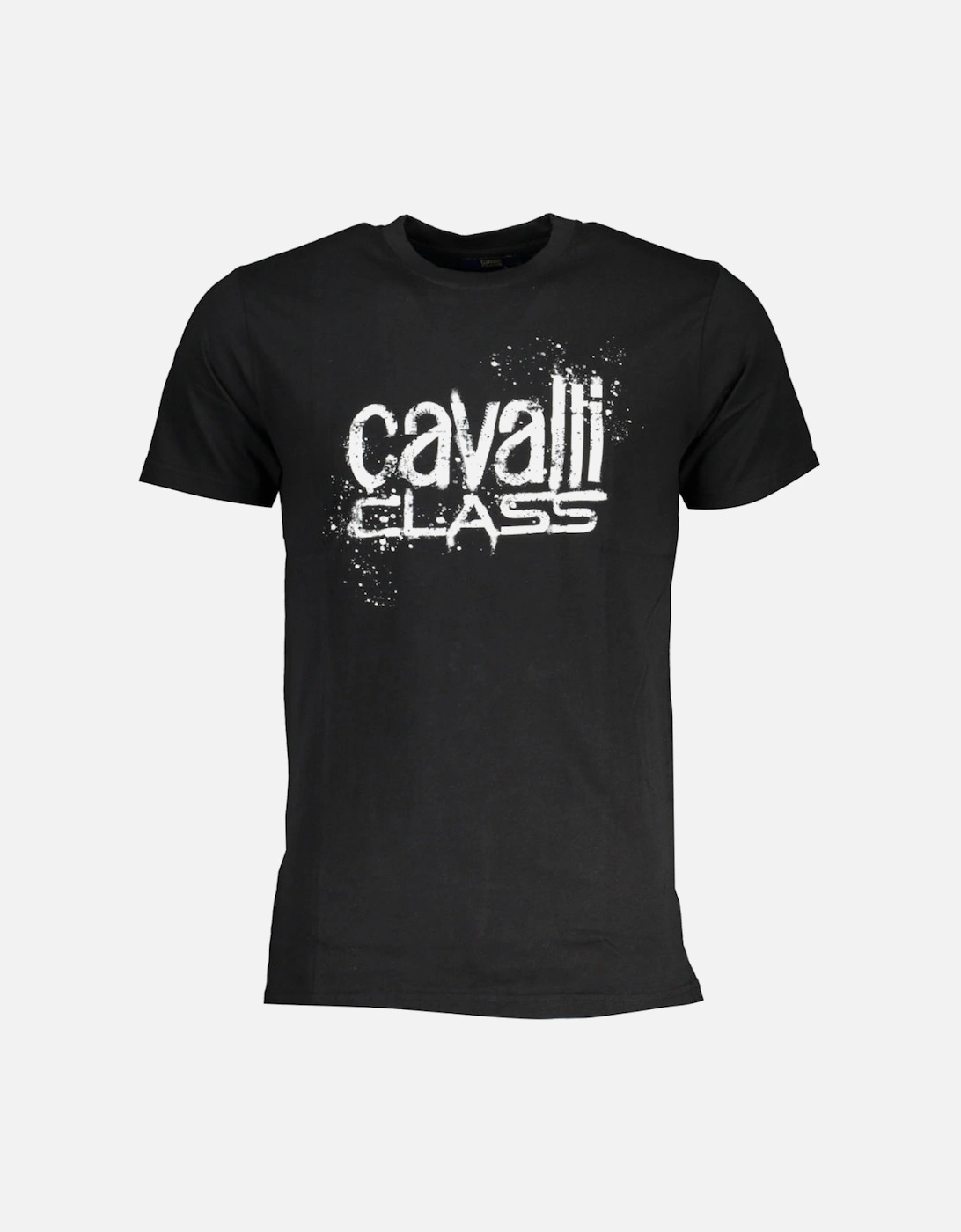 Cavalli Class Paint Splatter Logo Black T-Shirt, 3 of 2