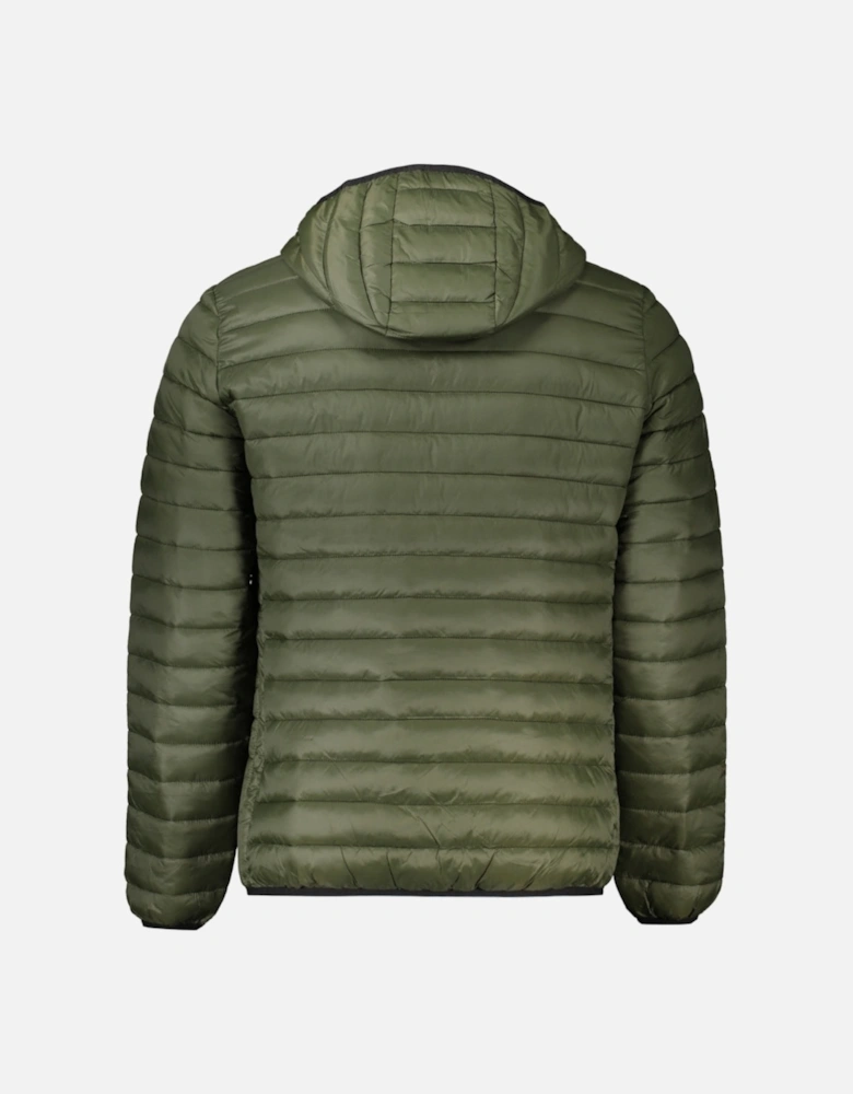 Cavalli Class Plain Quilted Green Jacket